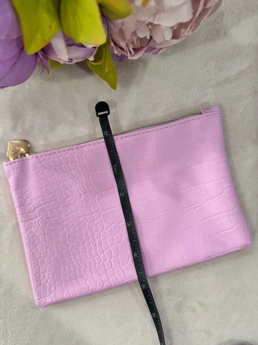 3 for $16 - NEW Ipsy Pink Crocodile Embossed Cosmetic Bag